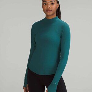 Lululemon Rulu Running Long-Sleeve Mock Neck Shirt